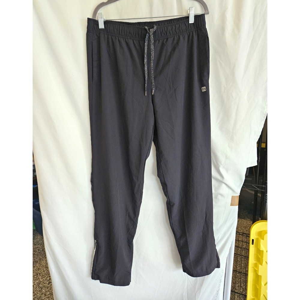 Hind Mens Large Black Athletic Pants Stretch Drawstring Training Workout L